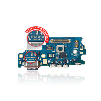 Samsung S21FE G990B (International Version) Charging Port Board With Sim Card Reader-Oem