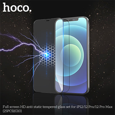 G10 ESD Anti-static Full Cover Tempered Glass Screen Protector - iP12 Pro Max