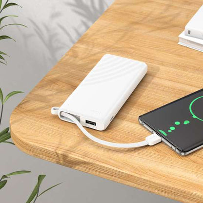 Hoco J129 Nature power bank with cable(iP)(5000mAh) Black