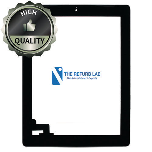 iPad 2 (2012) Digitizer with Home Button Flex Black (High Quality)