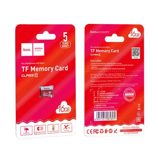 HOCO TF high speed memory card(16GB)