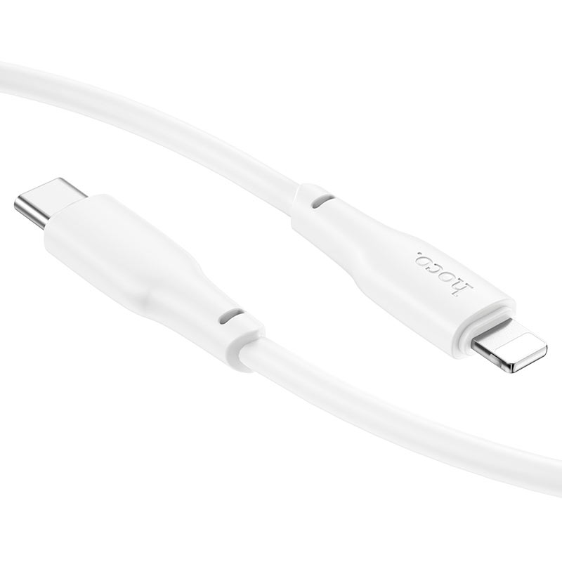 HOCO X93 Force PD20W charging data cable iP(L=1M) - White