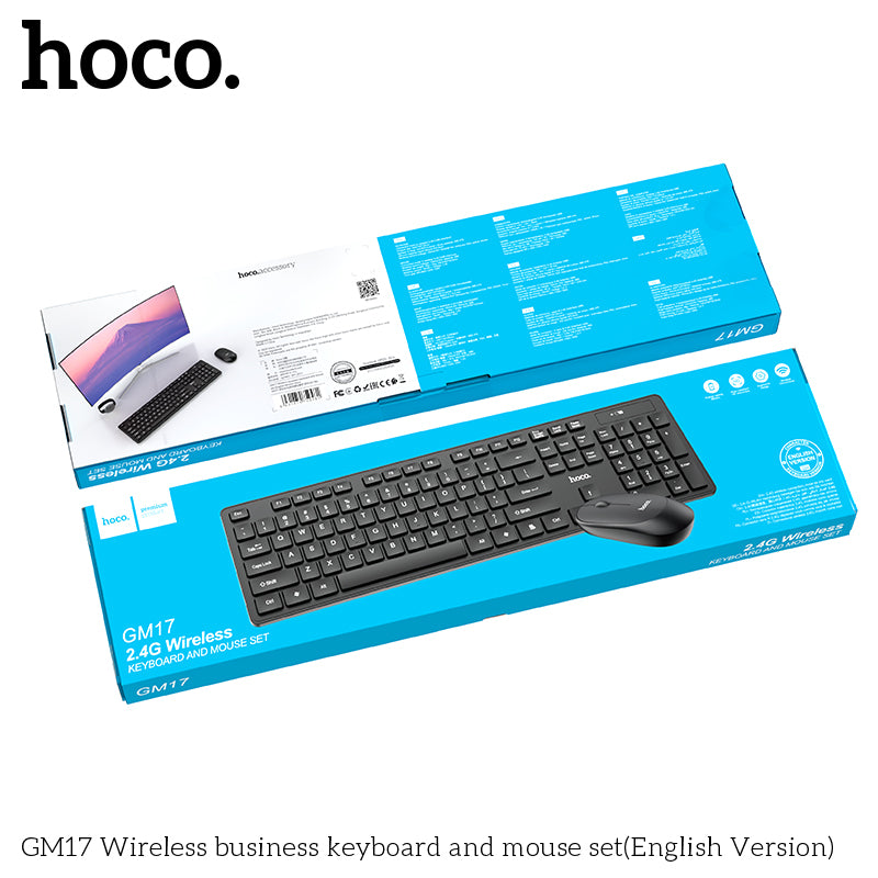 HOCO GM17 Wireless business keyboard and mouse set
