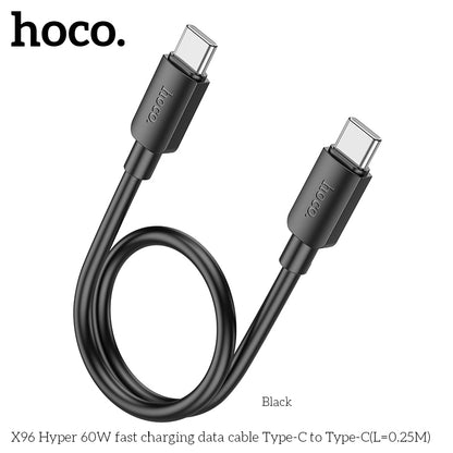 X96 Hyper 60W fast charging data cable Type-C to Type-C(L=0.25M)