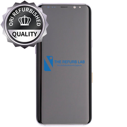 Samsung Galaxy S8 Plus Compatible Amoled Assembly with Frame Refurbished - Orchid Grey