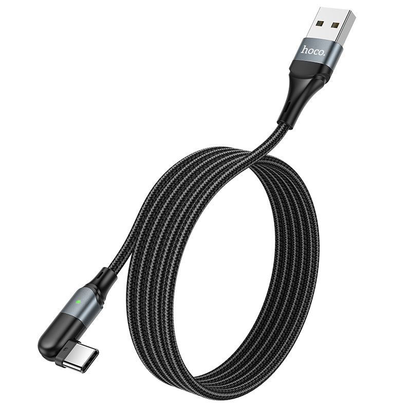 HOCOU100 Orbit Charging Data Cable for Type-C - Black L=1.2M