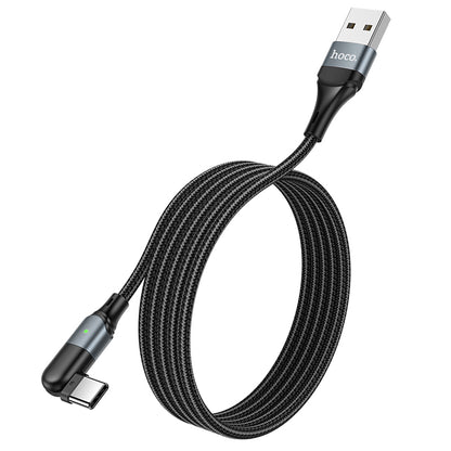 HOCOU100 Orbit Charging Data Cable for Type-C - Black L=1.2M