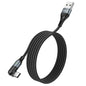 HOCOU100 Orbit Charging Data Cable for Type-C - Black L=1.2M