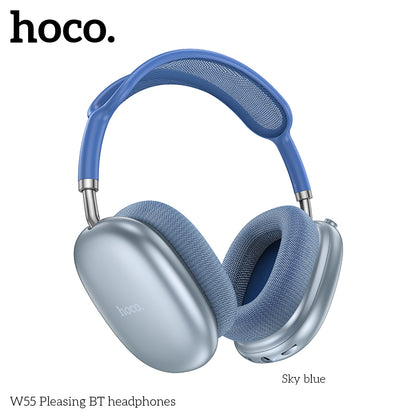 Hoco W55 Plus Happiness ANC noise reduction BT headphones Grey
