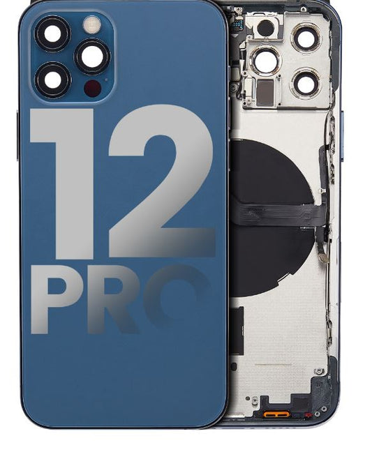 iPhone 12 Pro Housing With Parts (NO Charging Port) - Blue