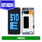 Samsung Galaxy S10E Compatible Amoled Assembly with Frame Refurbished - GREEN