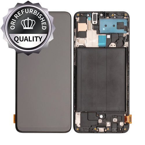 Samsung Galaxy A70 Refurbished Assembly with Frame - Black