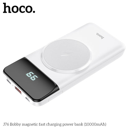 HOCO J76 Bobby magnetic fast charging power bank(10000mAh) White