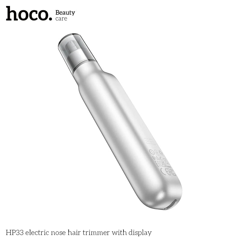 Hoco HP33 electric nose hair trimmer with display - Silver