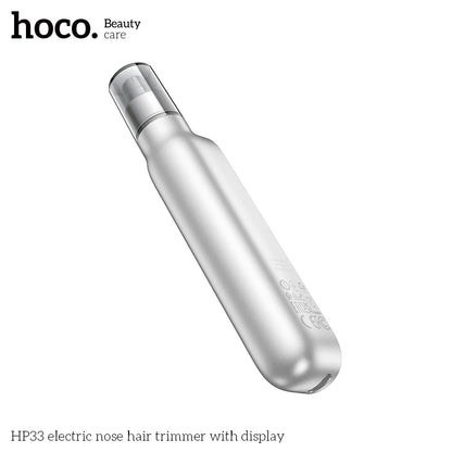 Hoco HP33 electric nose hair trimmer with display - Silver