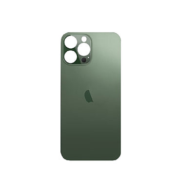iPhone 13 Pro Max Compatible Back Glass with 3M Adhesive Super High Quality - Green (Big Hole)