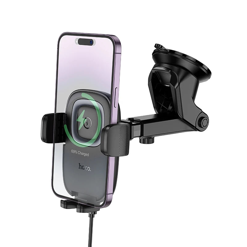 HW32 Crown push-type wireless charging car holder(center console)