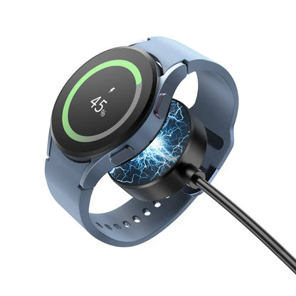 HOCO CW48 SAM smart watch wireless charger - Black