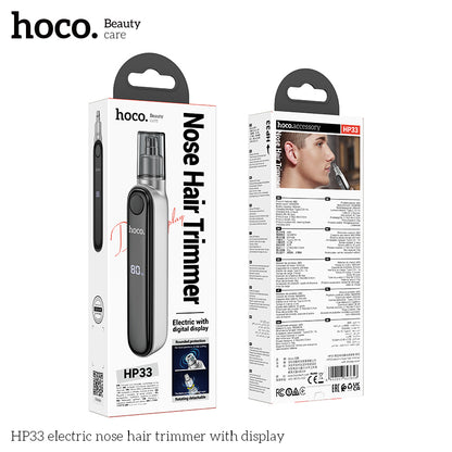 Hoco HP33 electric nose hair trimmer with display - Silver