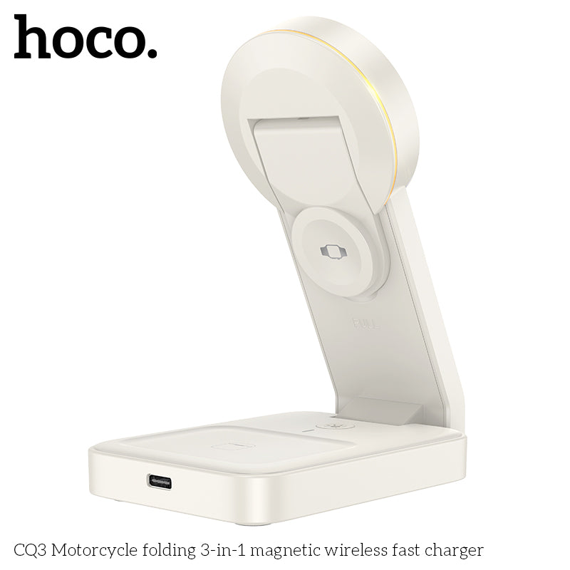 CQ3 Folding 3-in-1 MSafe Wireless Charging for Phones and Apple Watch Black