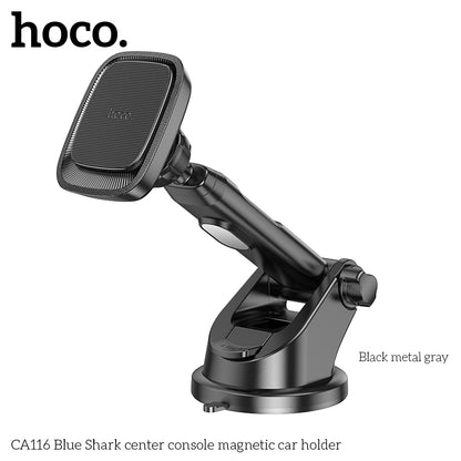 HOCO CA116 Blue Shark center console magnetic car holder
