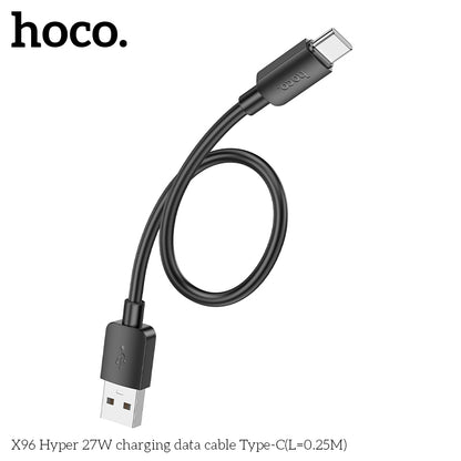 X96 Hyper 27W charging data cable Type-C(L=0.25M)