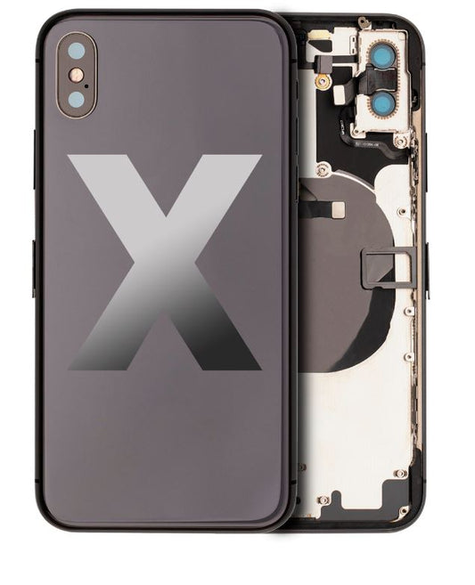 iPhone X Housing With Parts (NO Charging Port) - Black
