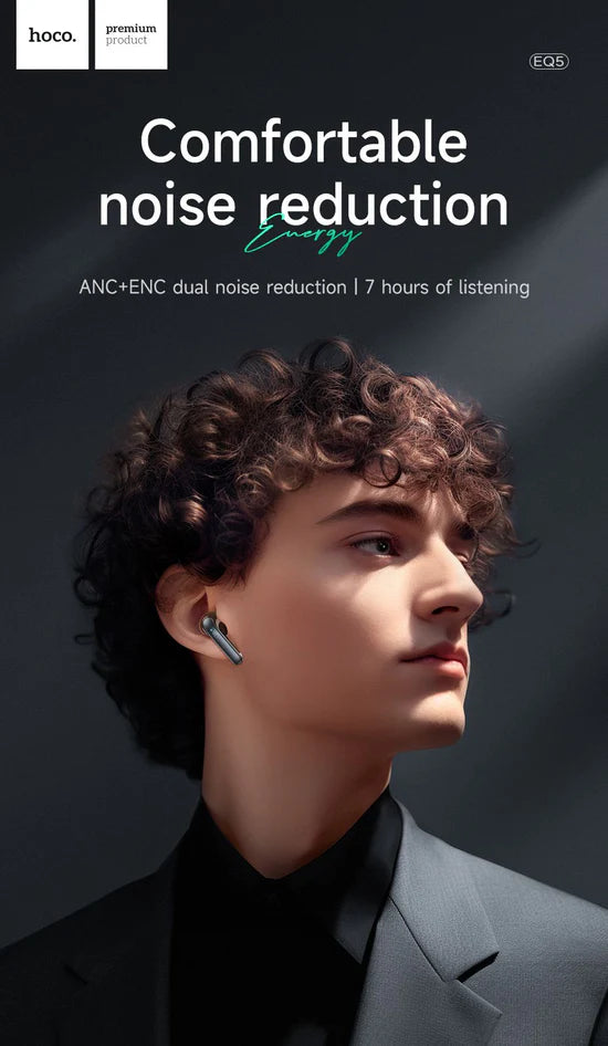 HOCO EQ5 Energy true wireless ANC+ENC noise reduction BT headset