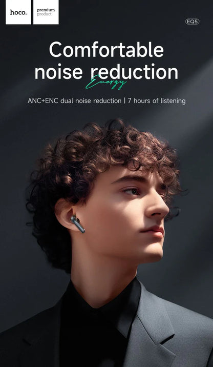HOCO EQ5 Energy true wireless ANC+ENC noise reduction BT headset