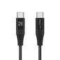 NCC XC-1303 3A USB-C TO USB-C 1M Weaving+Aluminum Alloy - Black