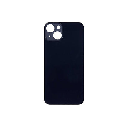 iPhone 13 OEM Compatible Back Glass with Logo  - Black (Big Hole)