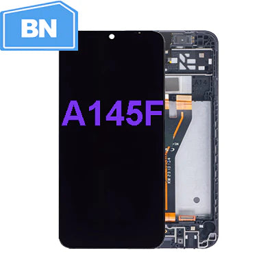Samsung Galaxy A14 4G/A145F Original New Screen with Frame - Black