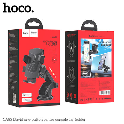 Hoco CA83 David one-button center console car holder