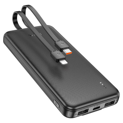 Hoco J118 Speed energy power bank with cable(10000mAh) - White