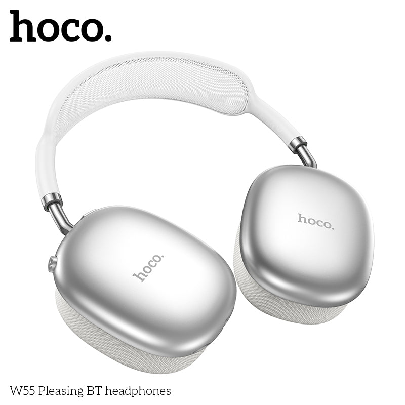 Hoco W55 Plus Happiness ANC noise reduction BT headphones Grey