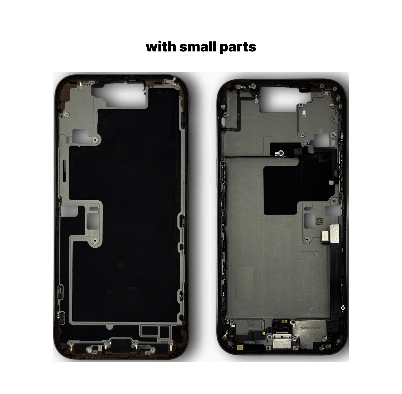 iPhone 16 Pro Max Oem Mid Frame Housing With Small Parts - Black Titanium