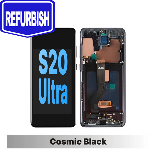 Samsung Galaxy S20 Ultra Refurbished Assembly Screen - Black