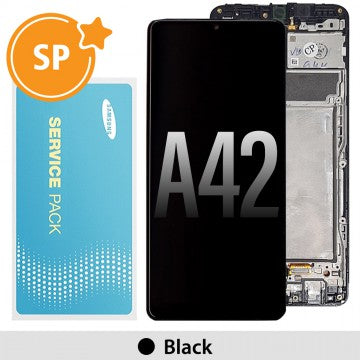 Samsung Galaxy A42 5G /A426 Genuine Service Pack Screen with Frame - Black