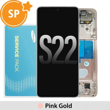 Samsung Galaxy S22 5G Screen Service Pack - Pink Gold
