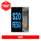 Samsung Galaxy S20FE Service Pack with Frame Amoled Assembly - Red