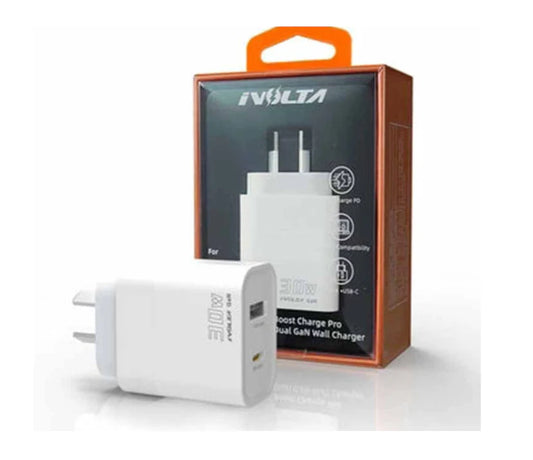 iVolta Boost Gan 30W USB-C PD + USB-A Wall Charger