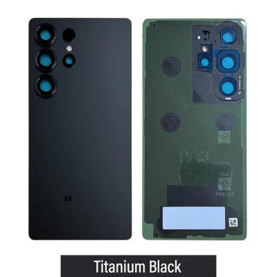 Samsung S25 Ultra Back Glass with Adhesive -Oem- Titanium Black