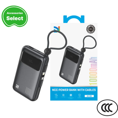 NCC Power Bank AS-169 10000mAh 22.5W Own Line Dark Grey-10000mAh Certified