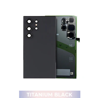 Samsung S24 Ultra Back Glass with Adhesive - Phantom Black