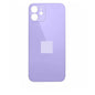 iPhone 12 Compatible Back Glass with Logo - Purple (Big Hole)