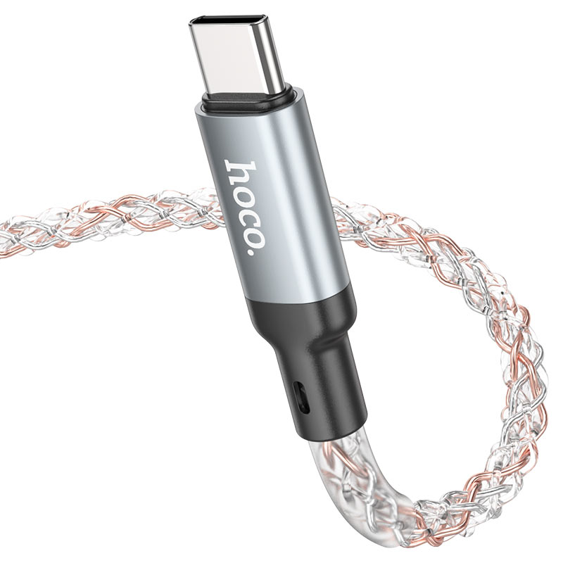 Hoco U112 Shine 60W charging data cable for Type-C to Type-C