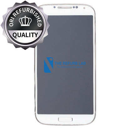 Samsung I9505 I9507 Galaxy Compatible S4 Amoled Assembly - Refurbished with Frame - White