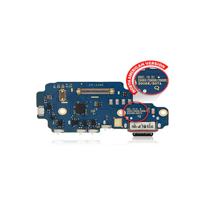 Samsung S22 Ultra S908U (American Version) Charging Port Board With Sim Card Reader-Oem