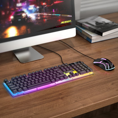 HOCO GM11 Terrific glowing gaming keyboard and mouse set
