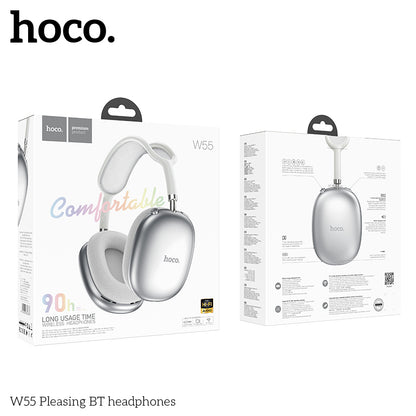 Hoco W55 Plus Happiness ANC noise reduction BT headphones Grey